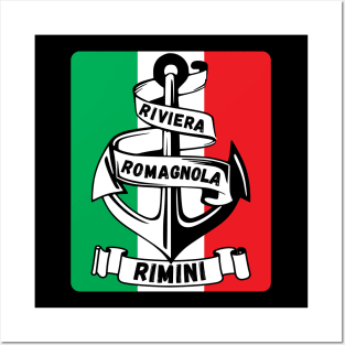 Riviera Romagnola Rimini Italy Flag Posters and Art